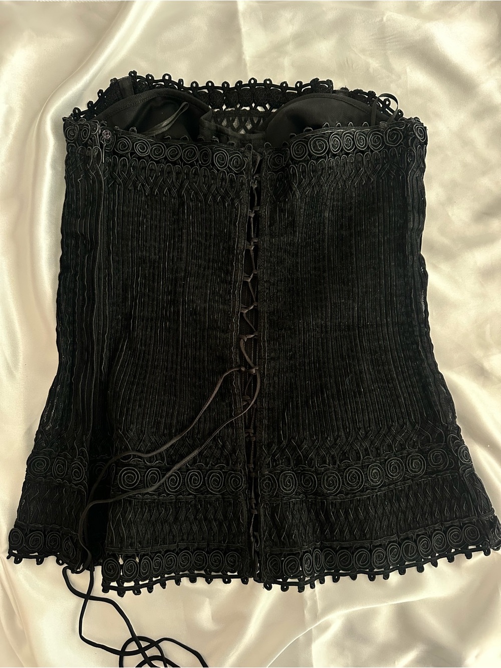 NWOT La Perla DEADSTOCK iconic vintage  Y2K La Perla black  corset - Picture 6 of 16